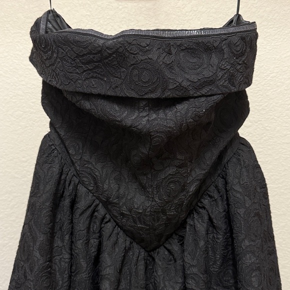 Jacquard Strapless Midi Dress BHLDN - Picture 4 of 12